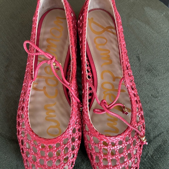 Sam Edelman Marcie Red Woven Flats Size 8.5 - Picture 6 of 6